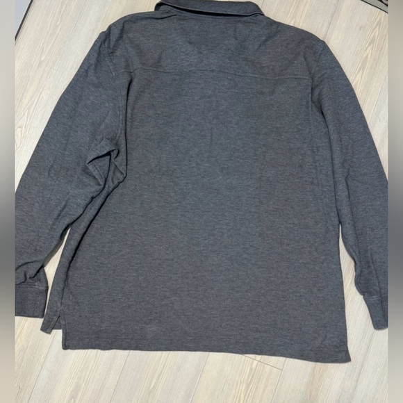 Robert Graham Men's Grey Long Sleeve Polo Polo 2XL - Picture 3 of 10